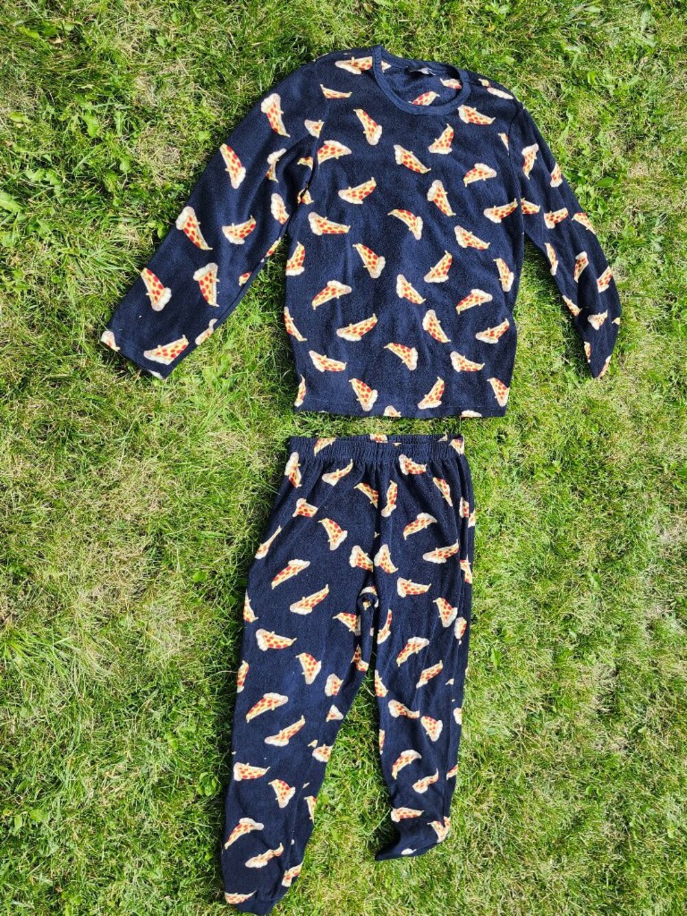 MOUNTAIN RIDGE PIZZA Pajama Set Men's Size LARGE